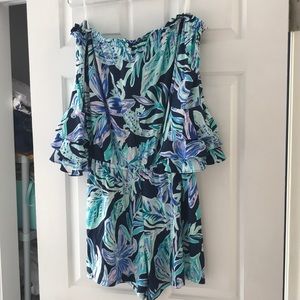 Off the shoulders romper.